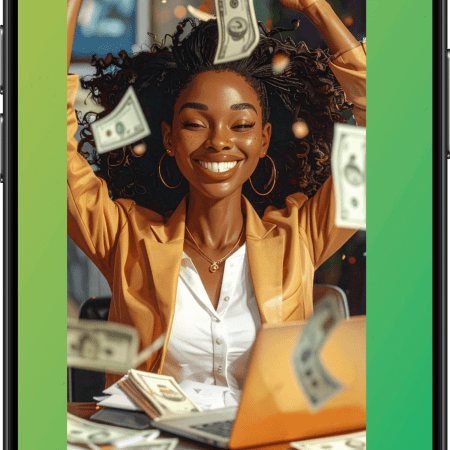 Motivational Mobile Wallpaper – “Money Comes to Me Abundantly”