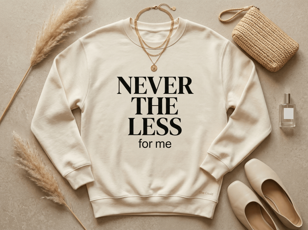 The Stillness Sweatshirt: Never the Less for Me