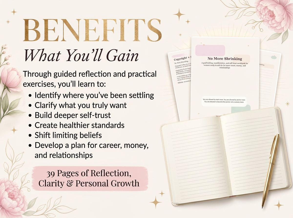 Benefits of the No More Shrinking workbook